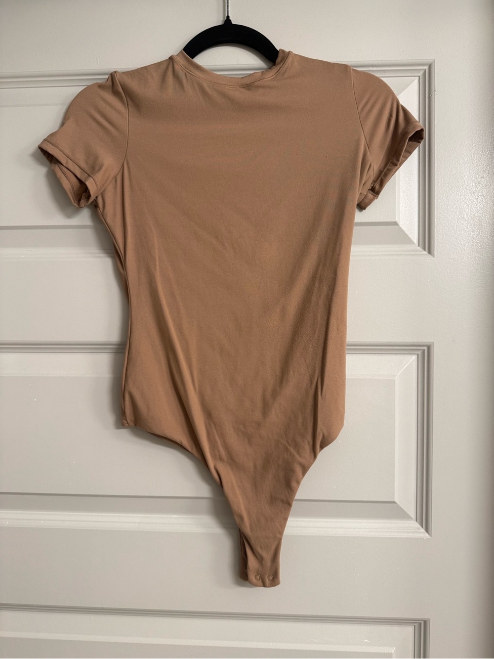 Amazon Brand Pumiey Tan Short Sleeve Bodysuit